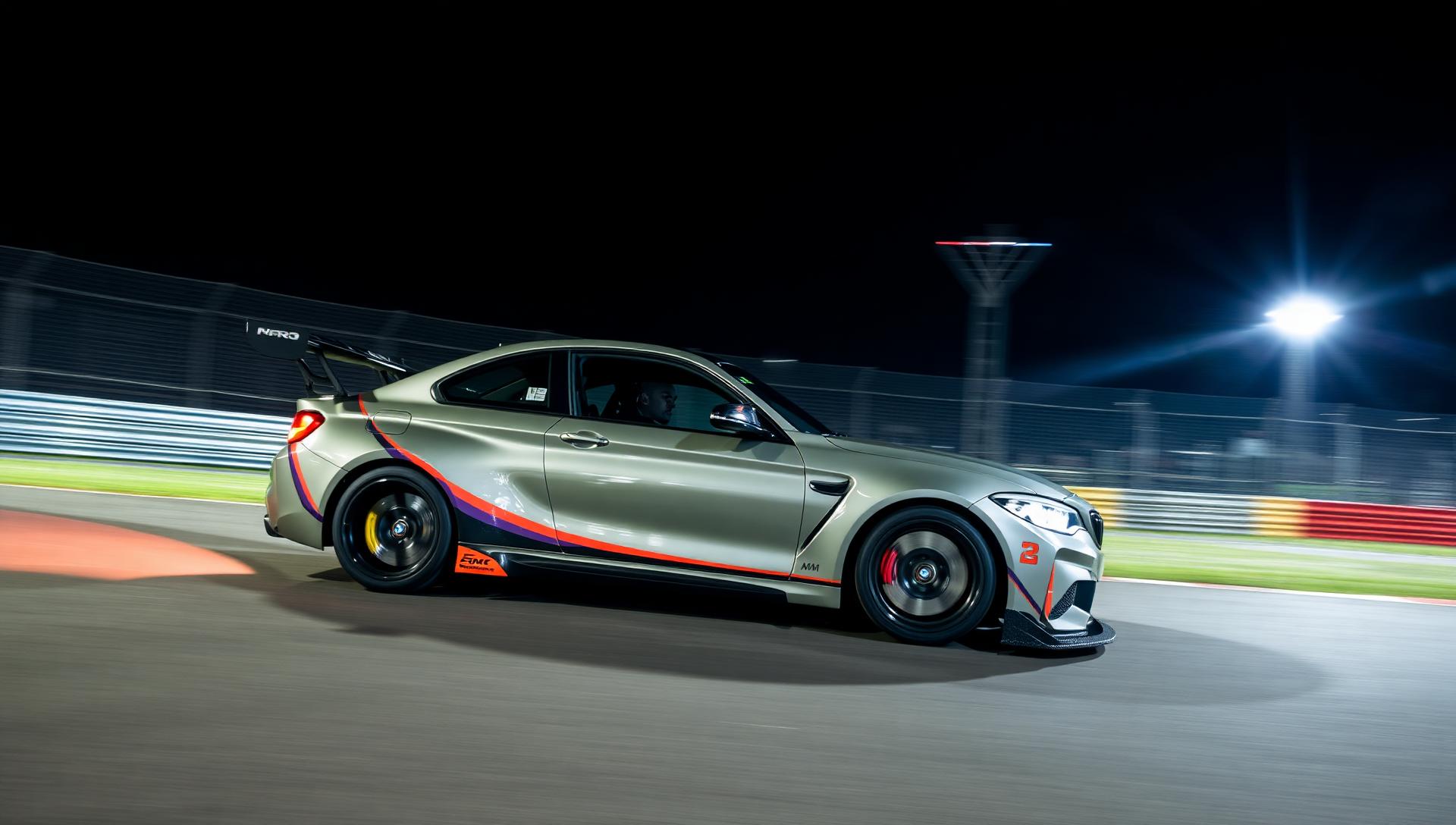 BMW M2 GT race car on track